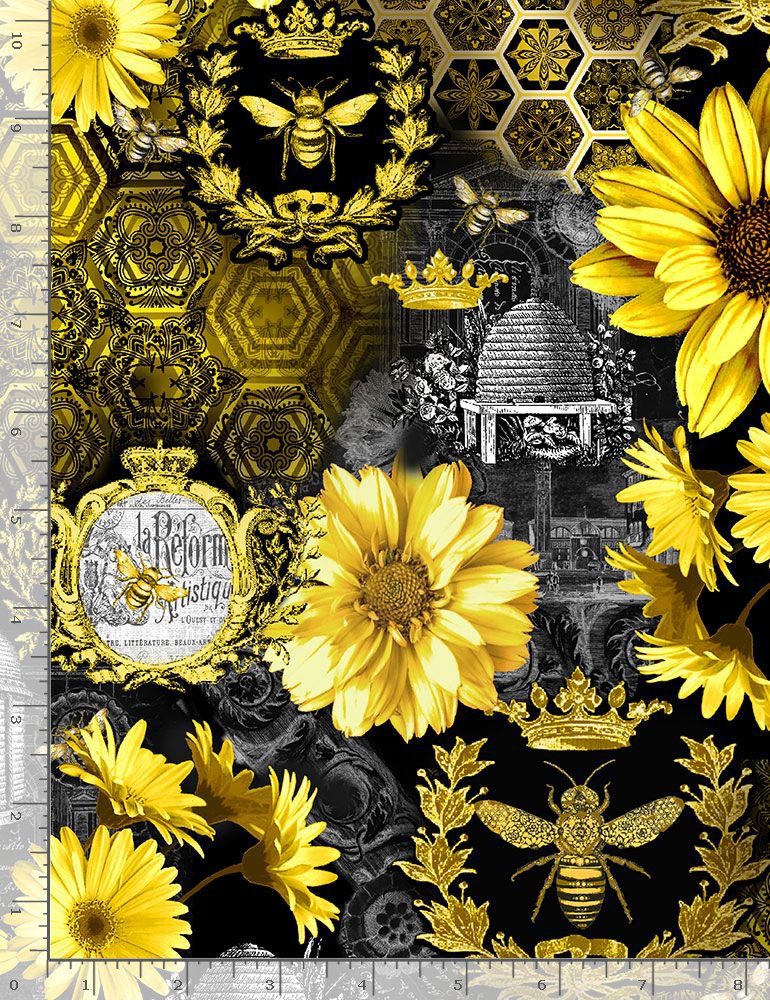 COLLECTION　Quilts　TIMELESS　TREASURES　QUEEN　Fabrics　BEE　–　Eleanor's　and