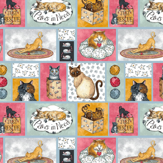 HENRY GLASS - CAT RESCUE COLLECTION  BY GRACE VIOLET DESIGNS