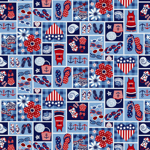 STUDIO E STAR SPANGLED BEACH COLLECTION BY SHARON LEE