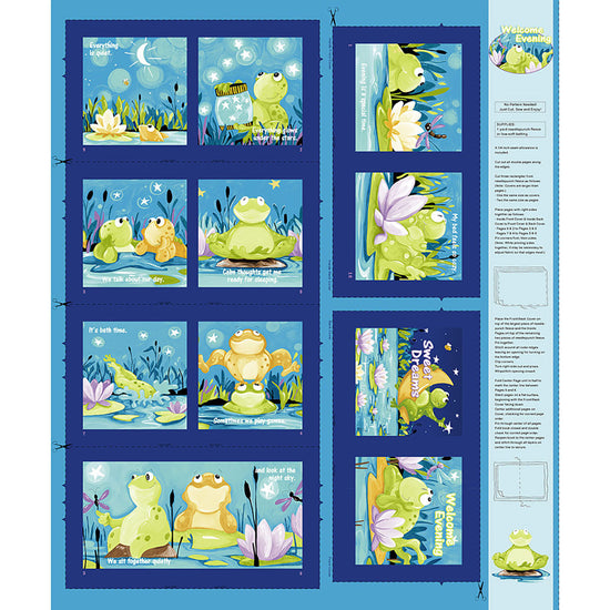 Clothworks Fabrics Suzy Bee Fabric Book Panel Paul&