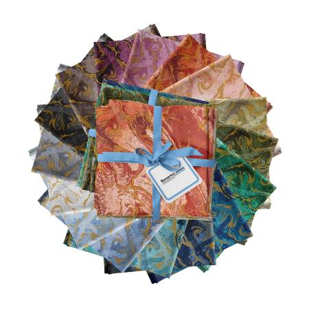 Benartex Fabric - Marbled Earth Fat Quarter