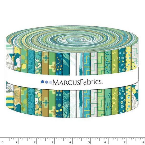 MARCUS FABRICS - GREENHOUSE GARDEN BY NANCY RINK (40) 2.5 INCH STRIPS