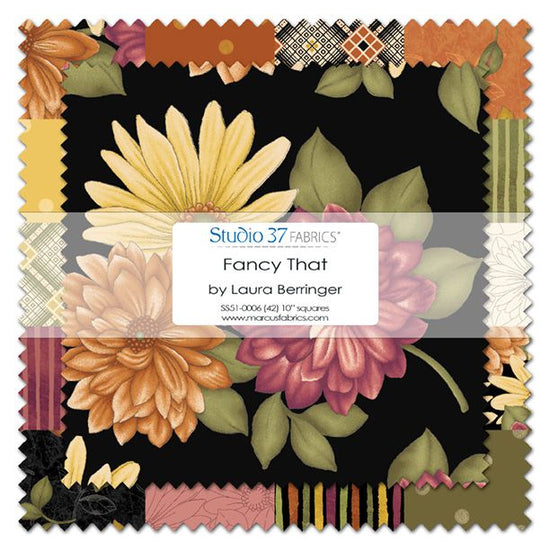STUDIO 37 FANCY THAT BY LAURA BERRINGER LAYER CAKE (42 10X10 SQUARES )