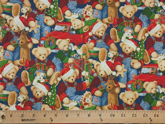 Springs Creative Teddy Christmas Fabric