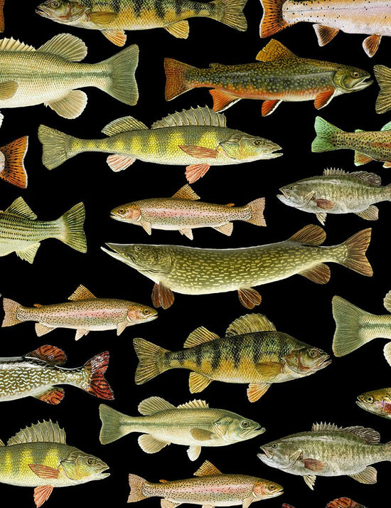 Timeless Treasures - Gone Fishing