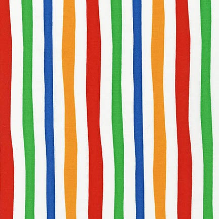 Robert Kaufman Fabrics Celebrate Seuss Stripes on White