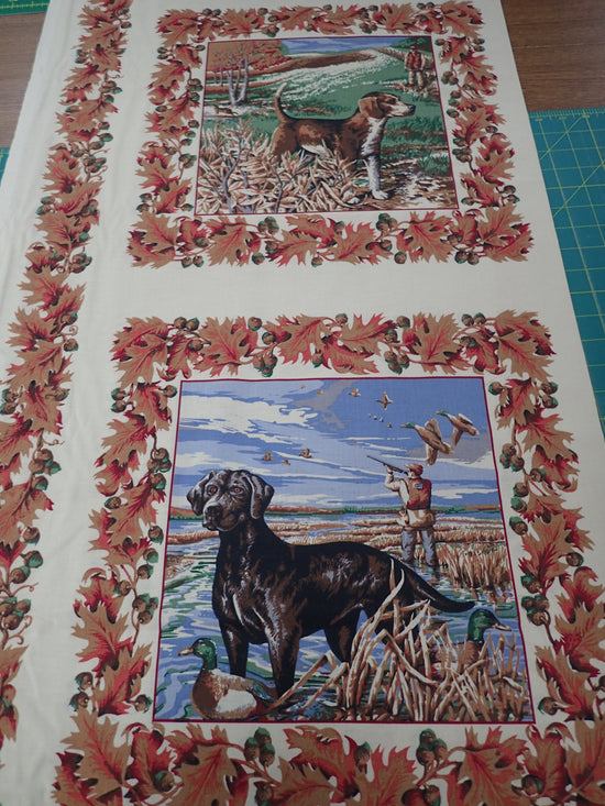 WINDHAM FABRICS HUNTING DOG COMPANION PILLOW PANEL