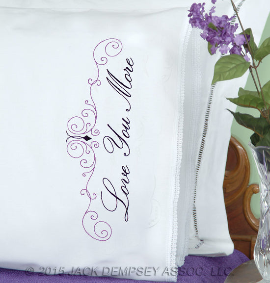 JACK DEMPSEY LACE EDGE PILLOWCASES