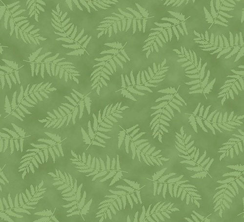Quilting Treasures Nature’s Glory Ferns Green
