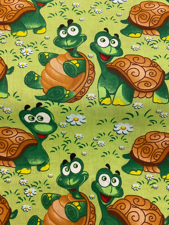 Foust Textiles 56" Goofy Turtles