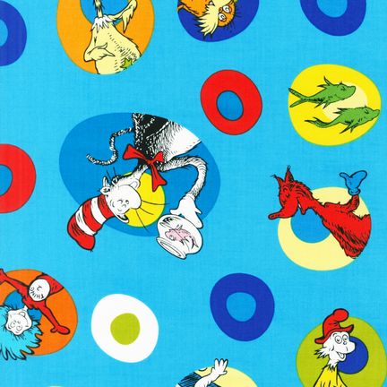 Robert Kaufman Fabrics Celebrate Seuss Allover Characters