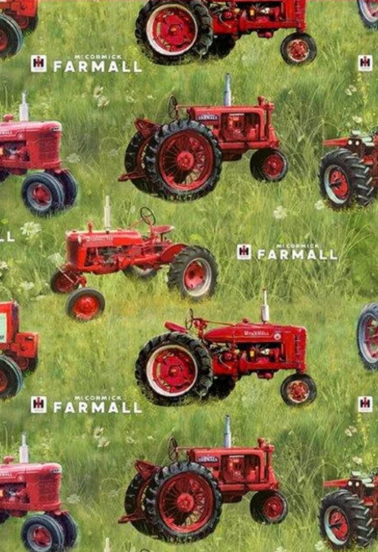 Print Concepts Farmall Tractors Tossed
