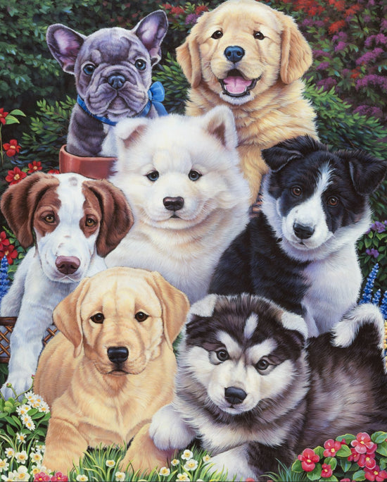 David Textiles Precious Puppies Panel (Dog)