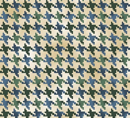 Quilting Treasures Nature’s Glory Houndstooth Blue