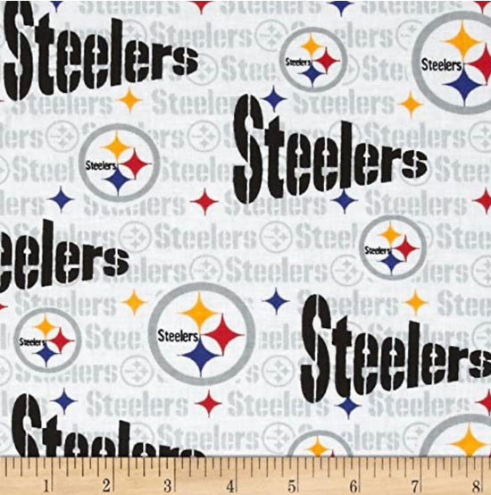 Fabric Traditions NFL Pittsburgh Steelers White