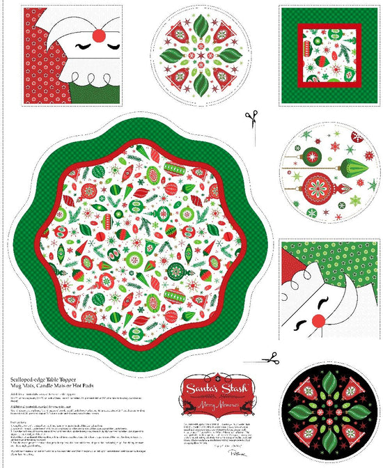 Patrick Lose Fabrics Merry Christmas Table Topper
