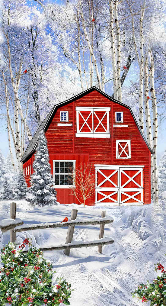 Timeless Treasures Winter Barn