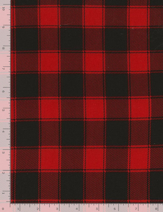 Timeless Treasures Holiday Red Buffalo Plaid