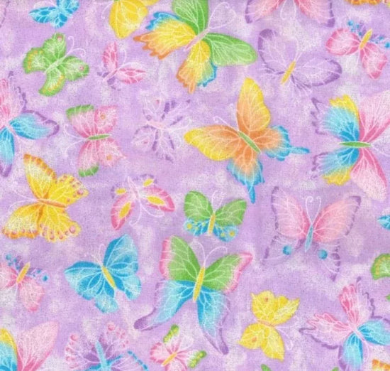 Novelty Fabrics Crystaline Butterfly Purple