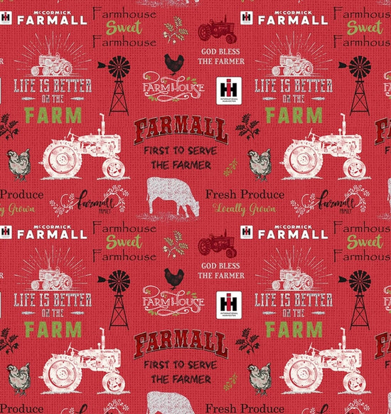 PRINT CONCEPTS FARMALL SWEET FARMHOUSE RED CHALKBOARD