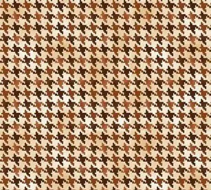 Quilting Treasures Nature’s Glory Houndstooth Brown