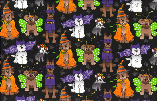 Foust Textiles Fall Holidays Doggie Halloween
