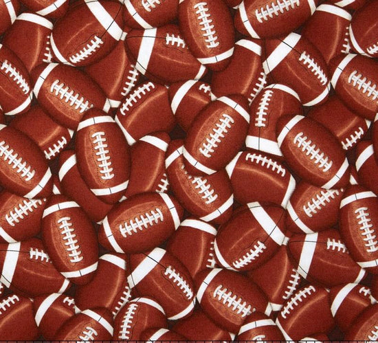 Timeless Treasures Brown Footballs