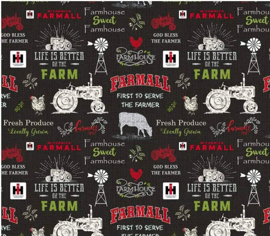 PRINT CONCEPTS FARMALL SWEET FARMHOUSE BLACK CHALKBOARD