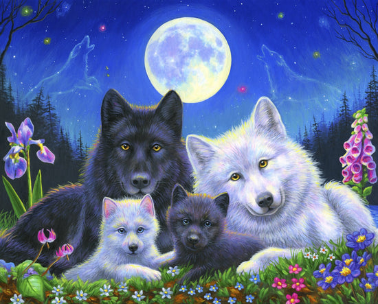 DAVID TEXTILES HOWLING MOON PANEL