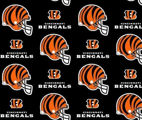 Fabric Traditions NFL Cincinnati Bengals Helmets