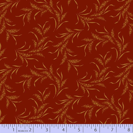 Marcus Fabrics Grassland Flannels Wheat Red