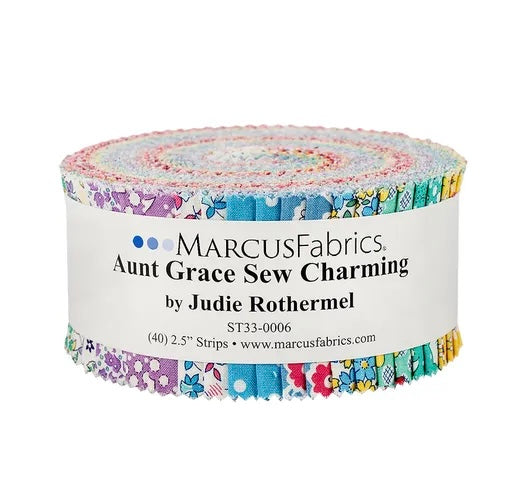 Marcus Fabrics Aunt Grace Sew Charming Jelly Roll 2.5" STRIPES
