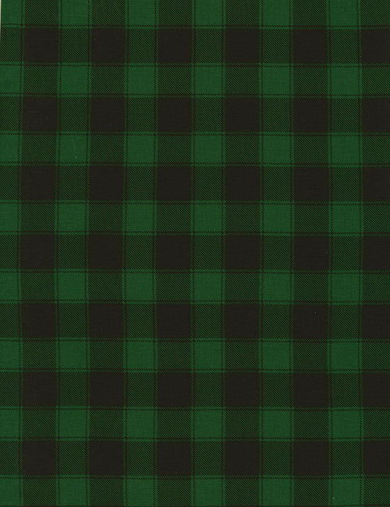 Timeless Treasures Holiday Green Buffalo Plaid