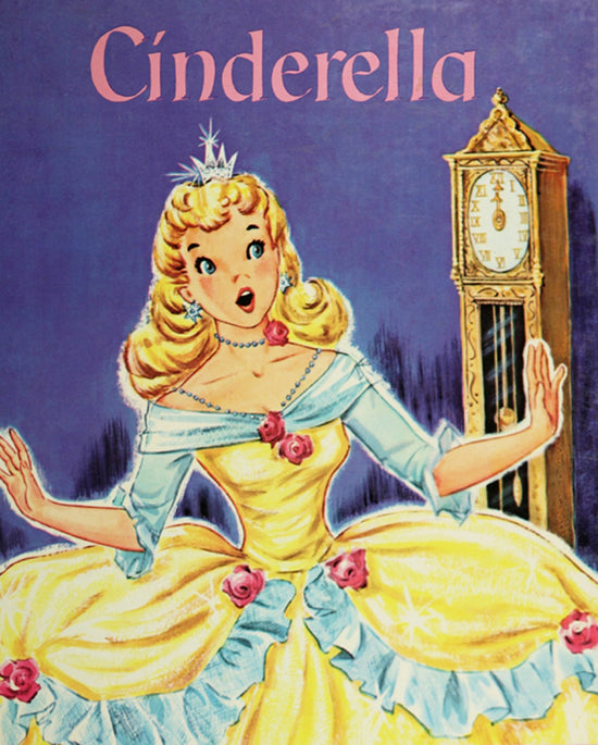 David Textiles Vintage Story Book Panel Cinderella