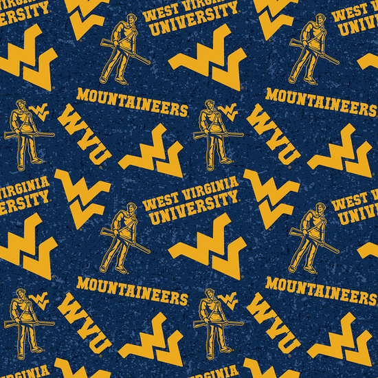 SKYEL FABRICS NCAA WVU (West Virginia University