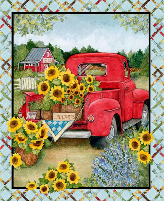 SPRINGS CREATIVE RED TRUCK COLLECTION BY SUSAN WINGET