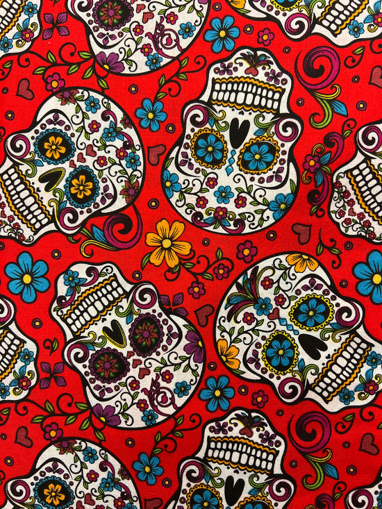 David Textiles Folkloric Skulls