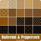 MARCUS FABRICS BUTTERNUT & PEPPERCORN BY PAM BUDA JELLY ROLL (40 2.5" STRIPS)
