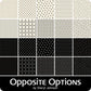 MARCUS FABRICS OPPOSITE OPTIONS BY SHERYL JOHNSON LAYER CAKE (42 10X10 SQUARES)